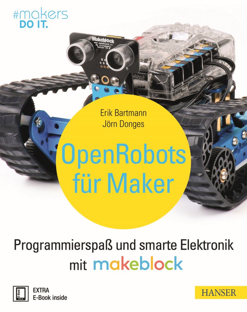 "Open Robots für Maker" Makeblock & Hanser Verlag Buch - 319 Seiten inkl. E-Book